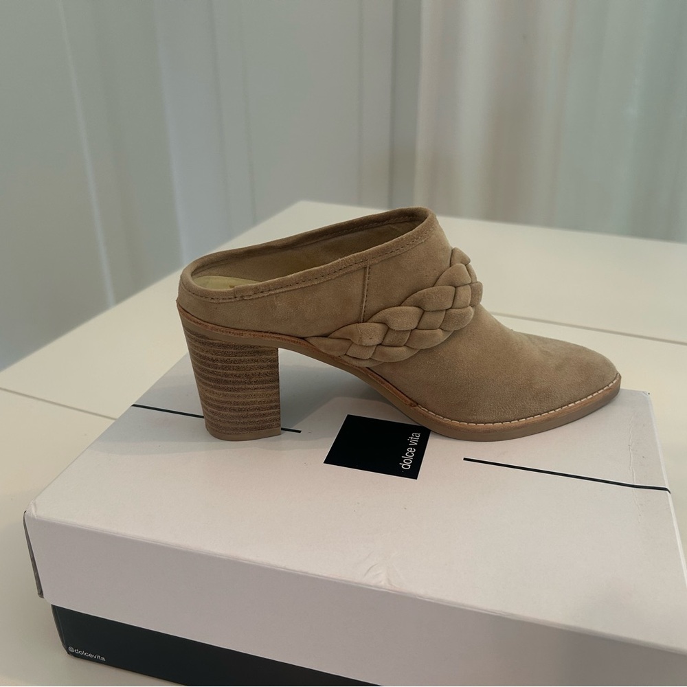 Dolce Vita Braided Tan Women's Mules